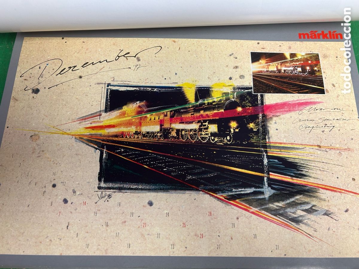 Trenes escala: CALENDARIO MARKLIN A&Ntilde;O 1997 - Foto 12