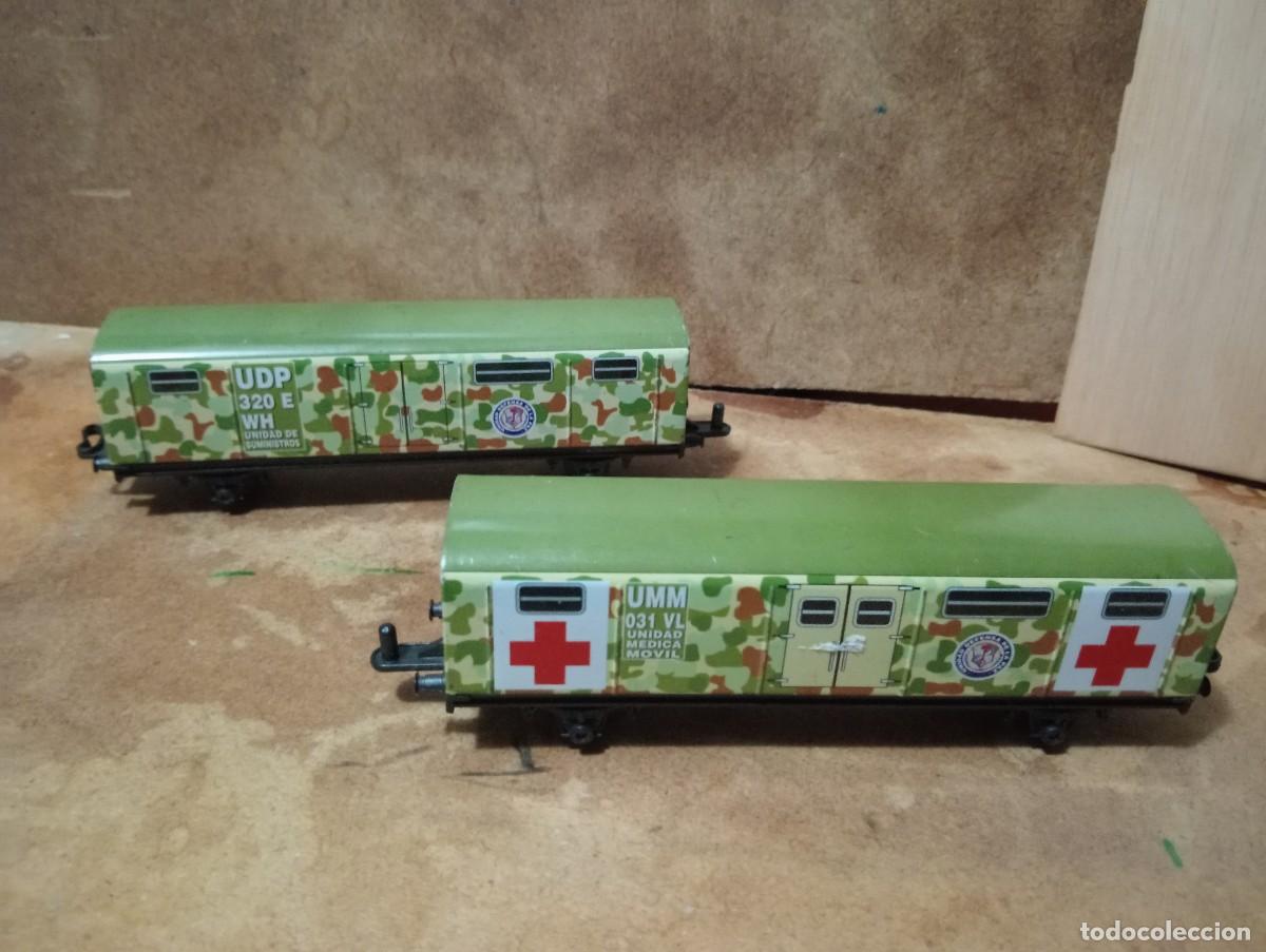 Trenes escala: Tren militar cruz roja funcionando - Foto 3