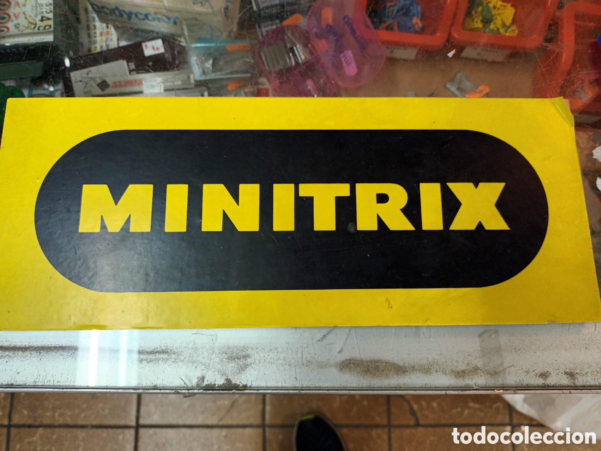 Trenes escala: Cartel minitrix 35x14 madera - Foto 1