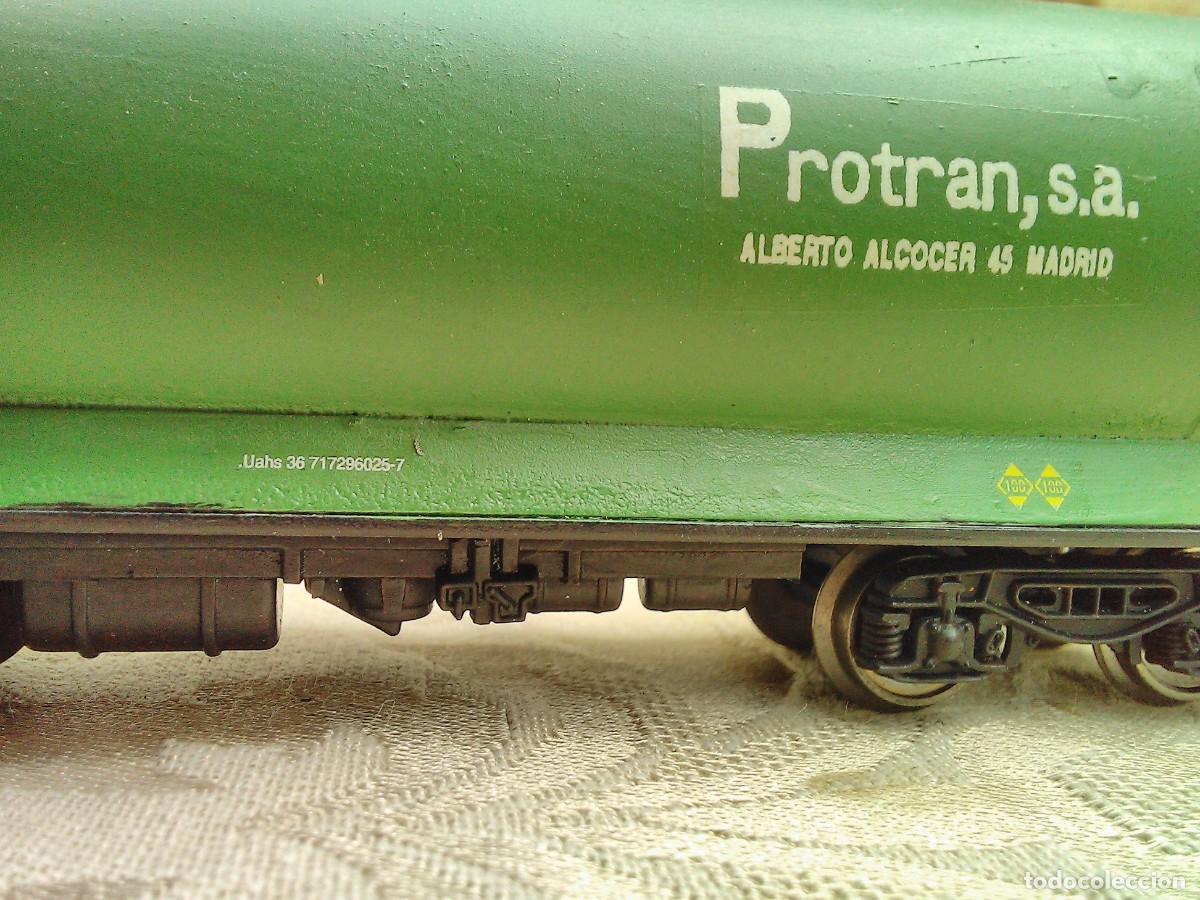 Trenes escala: VAG&Oacute;N CISTERNA PRR PROTRAN ESCALA H0 - Foto 2