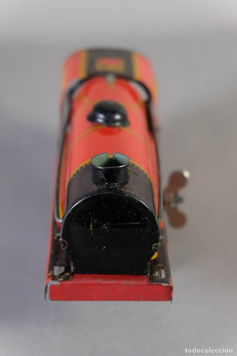 Trenes escala: LOCOMOTORA EN HOJALATA - Foto 2