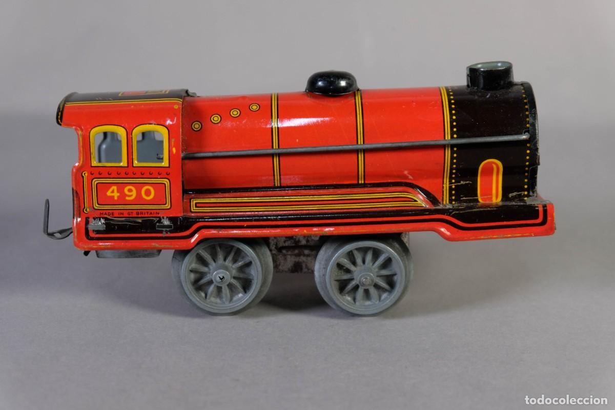Trenes escala: LOCOMOTORA EN HOJALATA - Foto 3
