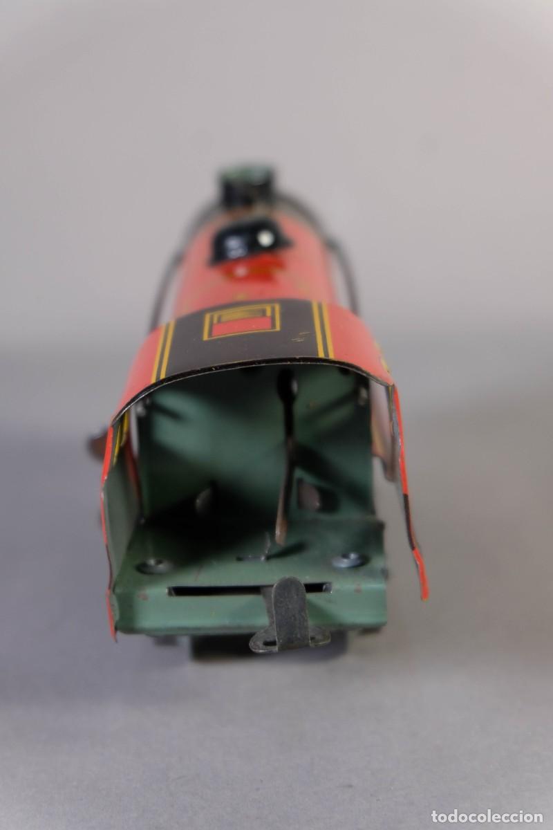 Trenes escala: LOCOMOTORA EN HOJALATA - Foto 4