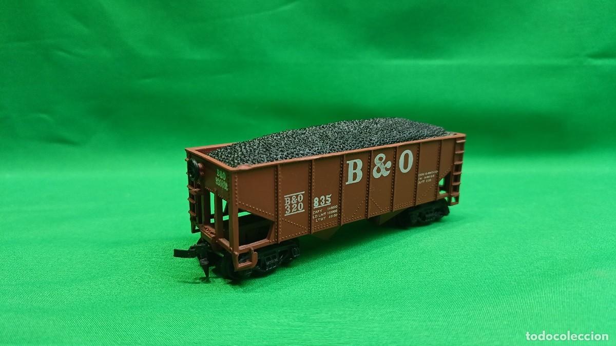 Trenes escala: Vag&oacute;n de carga con tolva de carb&oacute;n B & O 320 835 E - Foto 2