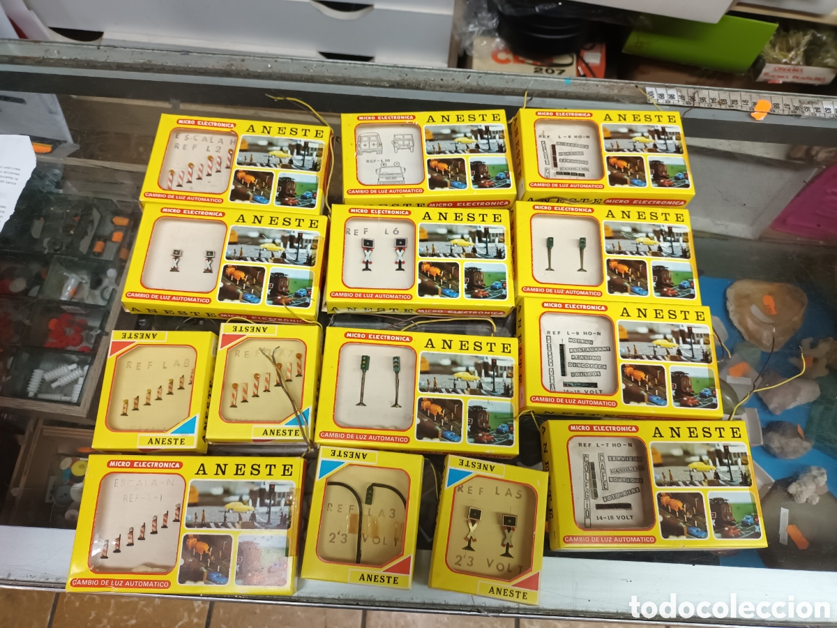 Trenes escala: Lote aneste 14 se&ntilde;ales y luminosos - Foto 2