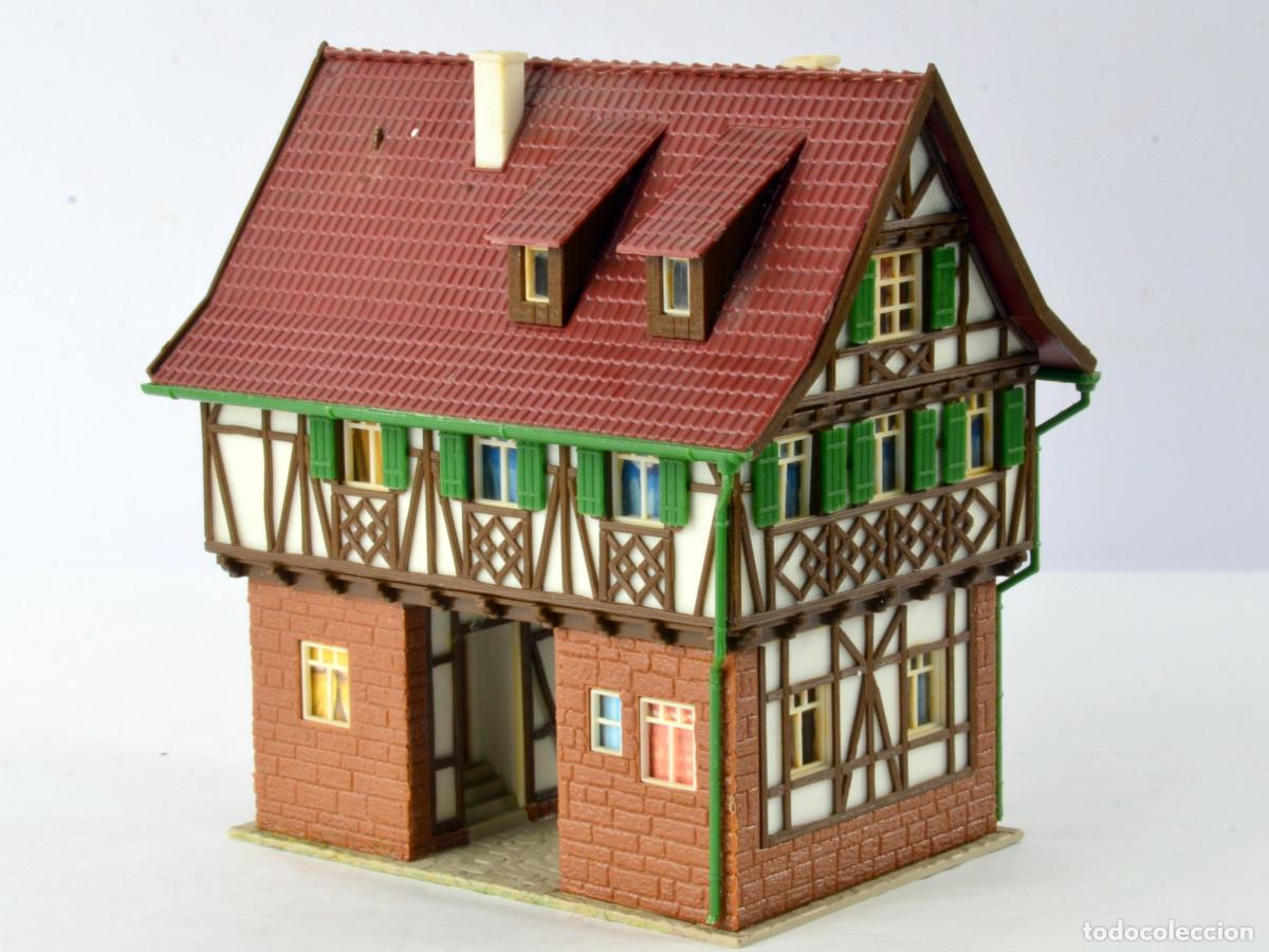 Trenes escala: Vollmer Edificios Escala H0 Casa Hist&oacute;rica de Entramado de Madera con Paso - Foto 4