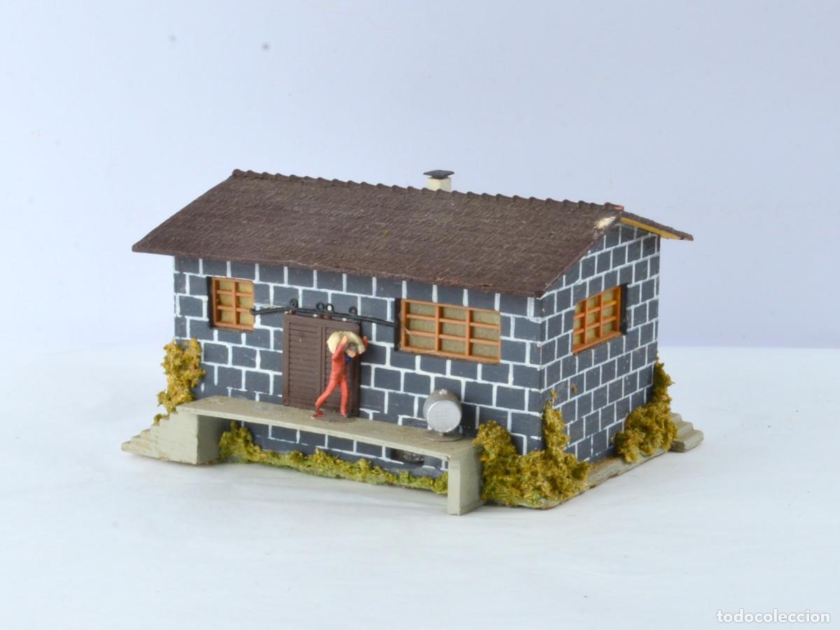 Trenes escala: Faller Edificios Escala H0 1:87 155 Antigua Maqueta de Madera Almac&eacute;n - Foto 1