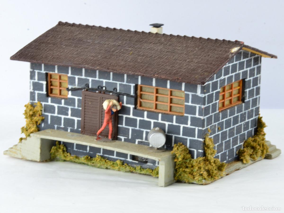 Trenes escala: Faller Edificios Escala H0 1:87 155 Antigua Maqueta de Madera Almac&eacute;n - Foto 2