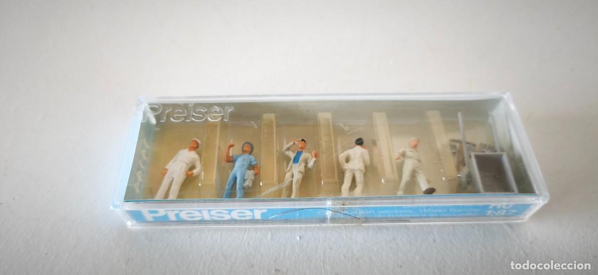 Trenes escala: FIGURAS PREISER 14144 -OBREROS- - Foto 1