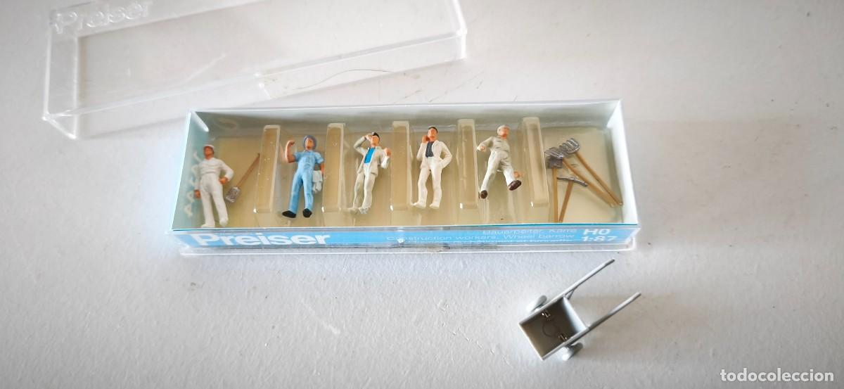 Trenes escala: FIGURAS PREISER 14144 -OBREROS- - Foto 3