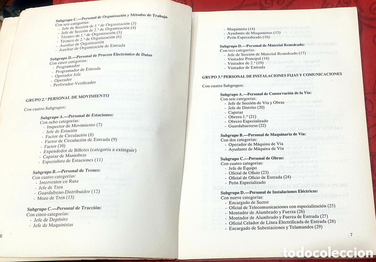Trenes escala: VI Convenio Colectivo de FEVE. A&ntilde;o 1982 - Foto 4