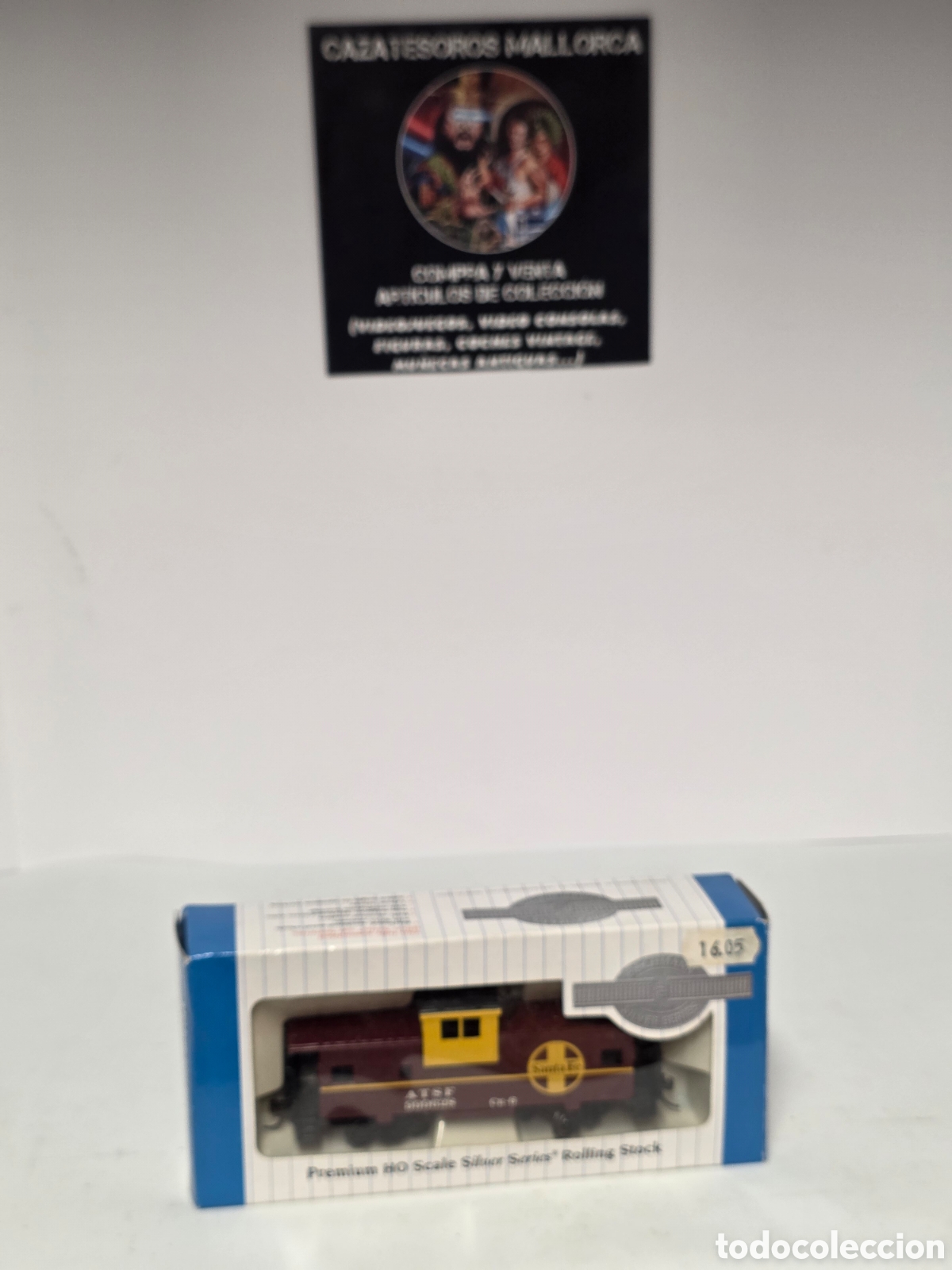 Trenes Escala: Vag&oacute;n Caboose Santa Fe ATSF HO Bachmann Silver Series &ndash; Ref. 17702 &ndash; En caja