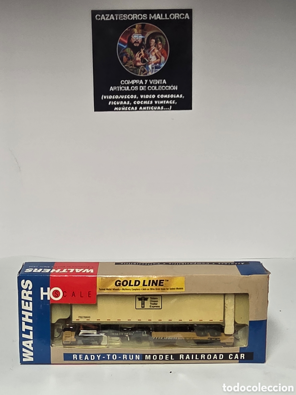 Trenes Escala: Vag&oacute;n Walthers HO Gold Line Totem Ocean Trailer Express &ndash; Front Runner con remolque