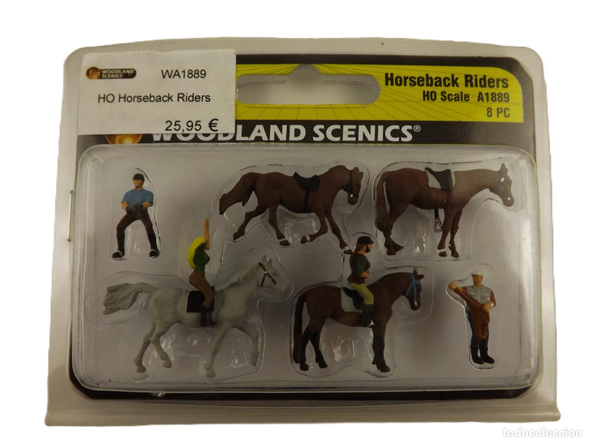 Trenes Escala: Woodland Scenics H0 Personajes para maquetas H0 Jinetes y caballos