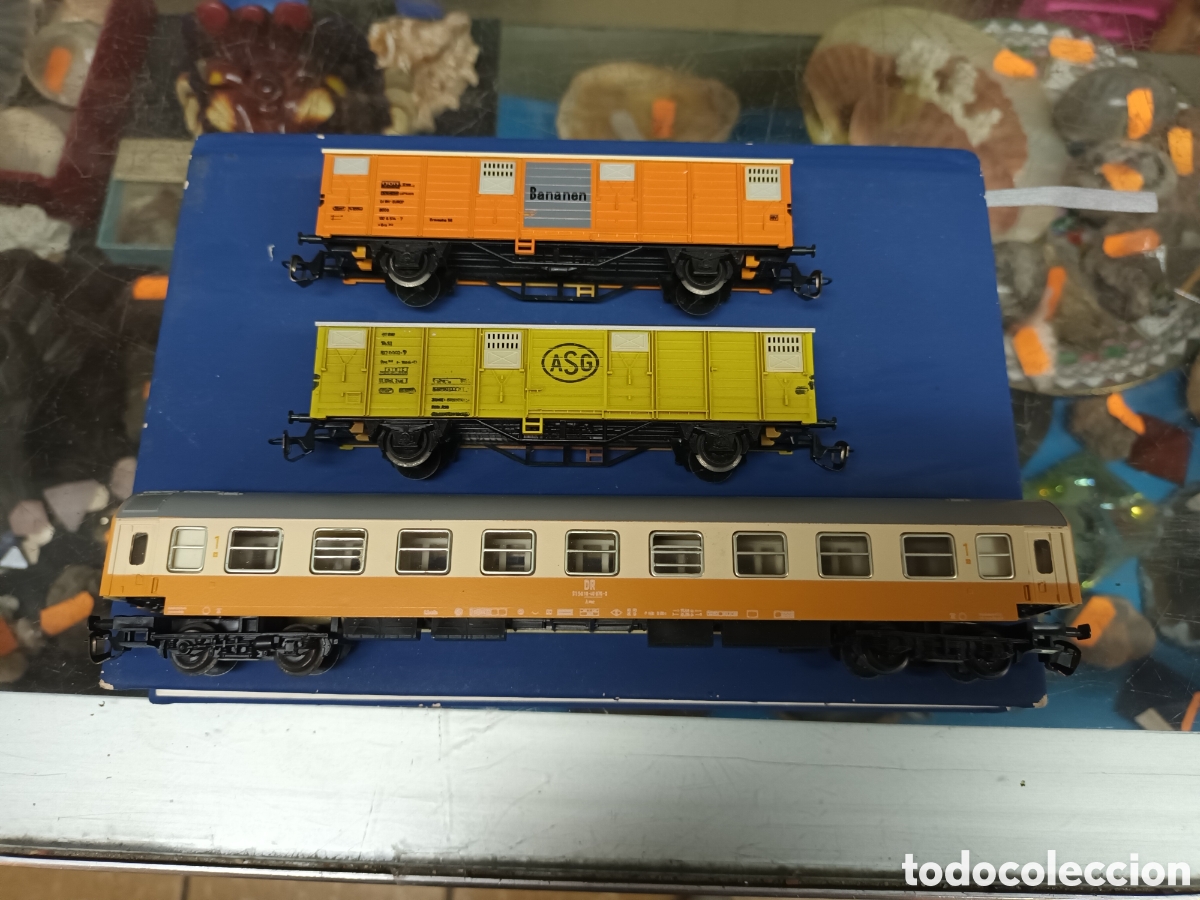Trenes Escala: Lote automotor y vagones escala TT berliner bahn VER 2 FOTOS