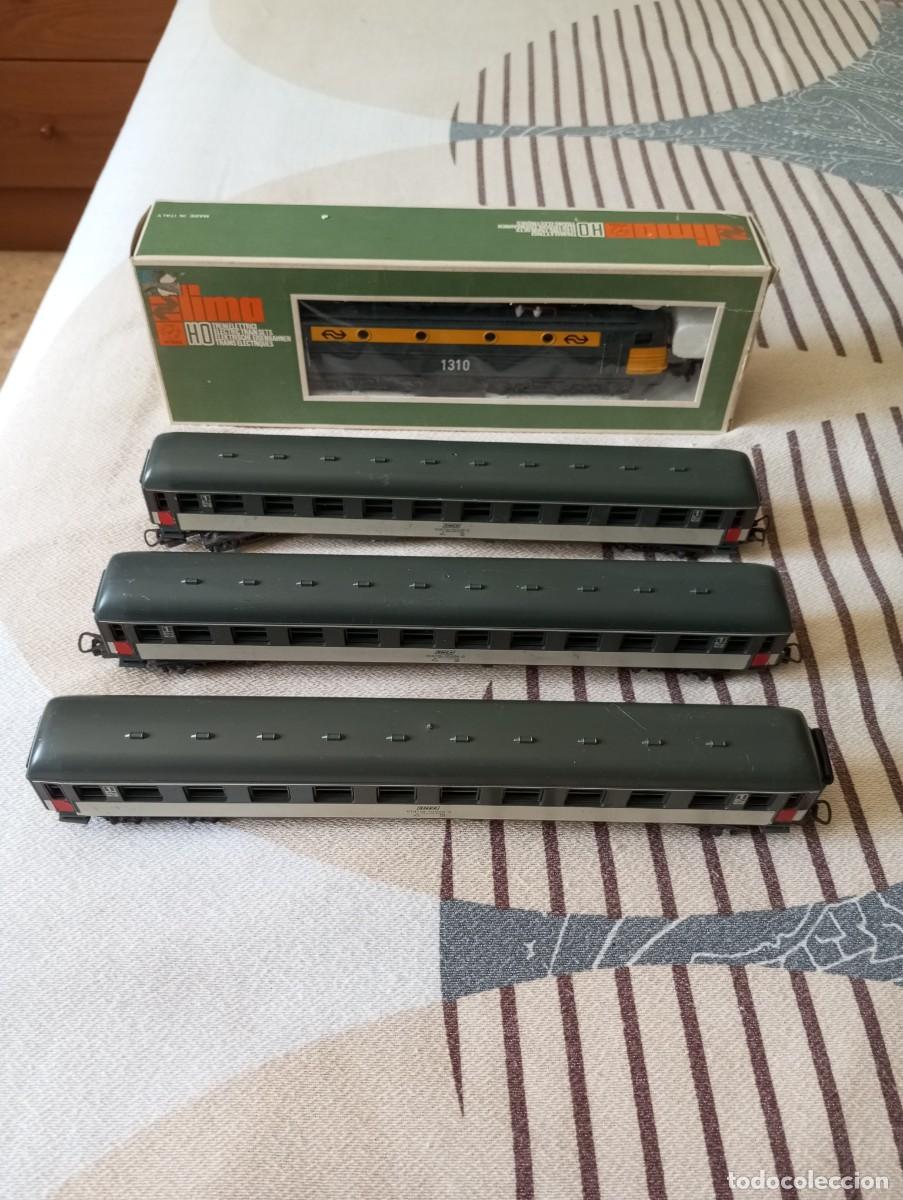 Modelleisenbahnen: tren de larga distancia de pasajeros con locomotora ALSTHOM