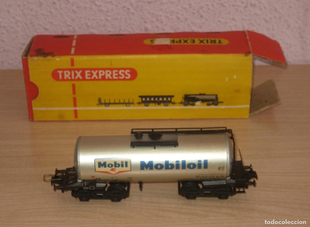 Trenes Escala: TRIX EXPRESS ANTIGUO VAG&Oacute;N H0 MOBIL MOBILOI REF 4172 EN BUEN ESTADO CAJA ORIGINAL