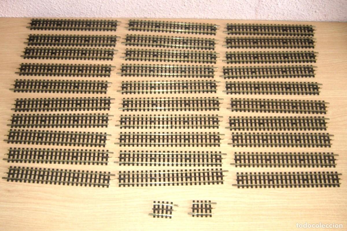 Trenes Escala: TRIX EXPRESS ANTIGUO LOTE 32 RECTAS H0 REF 4304 Y 4316 EN BUEN ESTADO