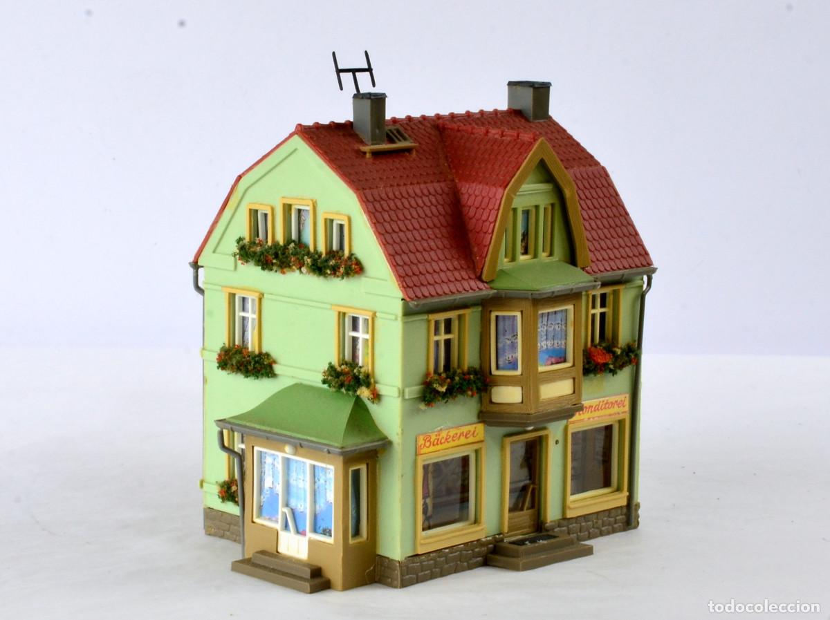 Trenes Escala: Auhagen Edificios Escala H0 TT Casa Urbana con Panader&iacute;a