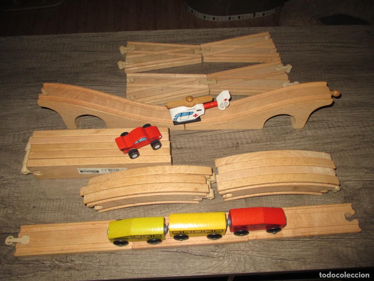 Trenes Escala: 265- Set Tren Madera Playtive (Lidl) compatible piezas Ikea - 26 Piezas - Como Nuevo