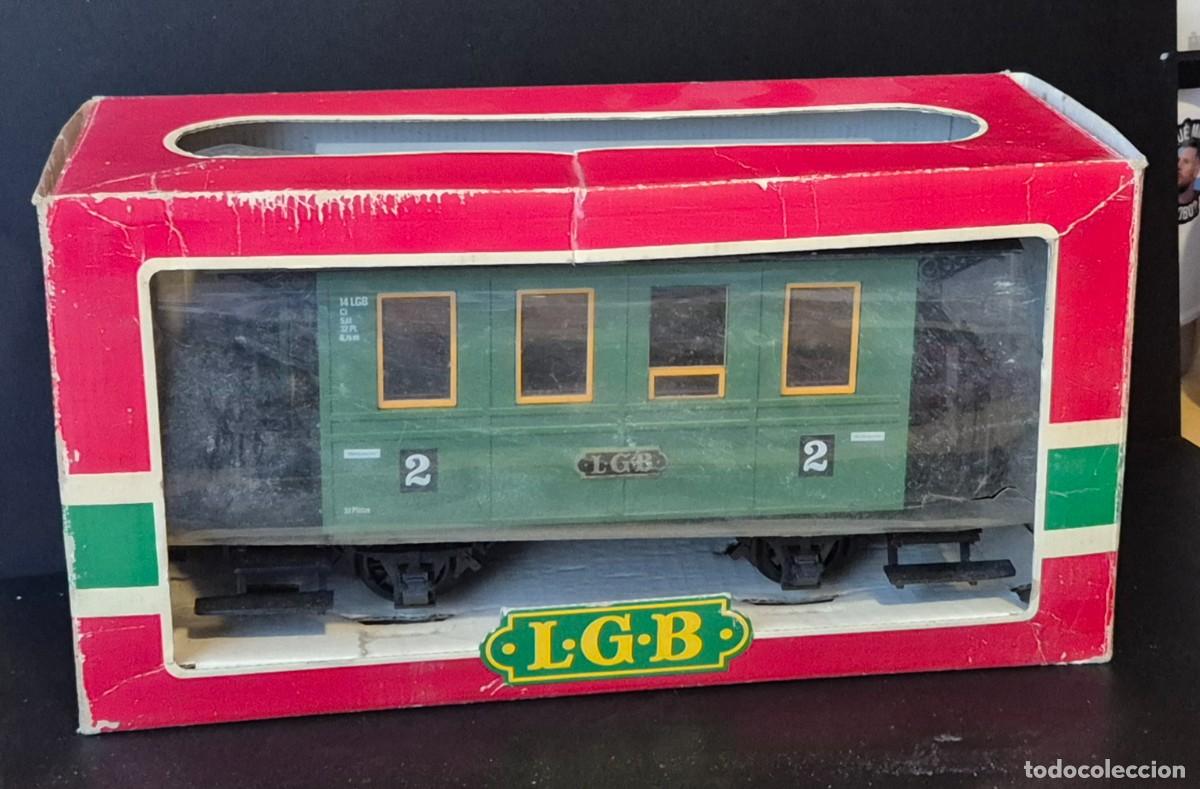 Modelleisenbahnen: 2&ordm; VAGON LGB 3010 LEHMANN-GROSS-BAHN VAGON PASAJEROS CAJA DETERIORADA