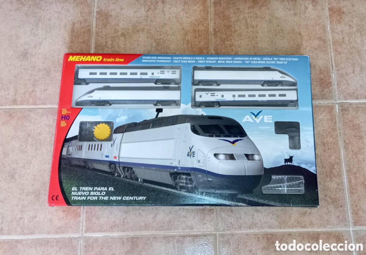Trenes Escala: MEHANO TRAIN LINE- CAJA DE INICIACI&Oacute;N -AVE - CIRCUITO 117.5x95 cm