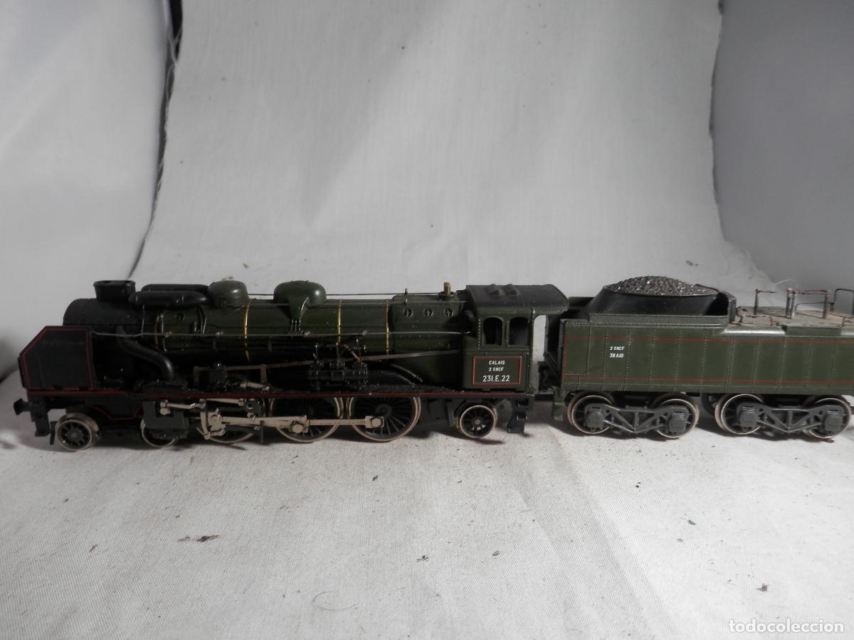 Trenes Escala: LOCOMOTORA VAPOR DE LA SNCF ESCALA HO DE MEHANO