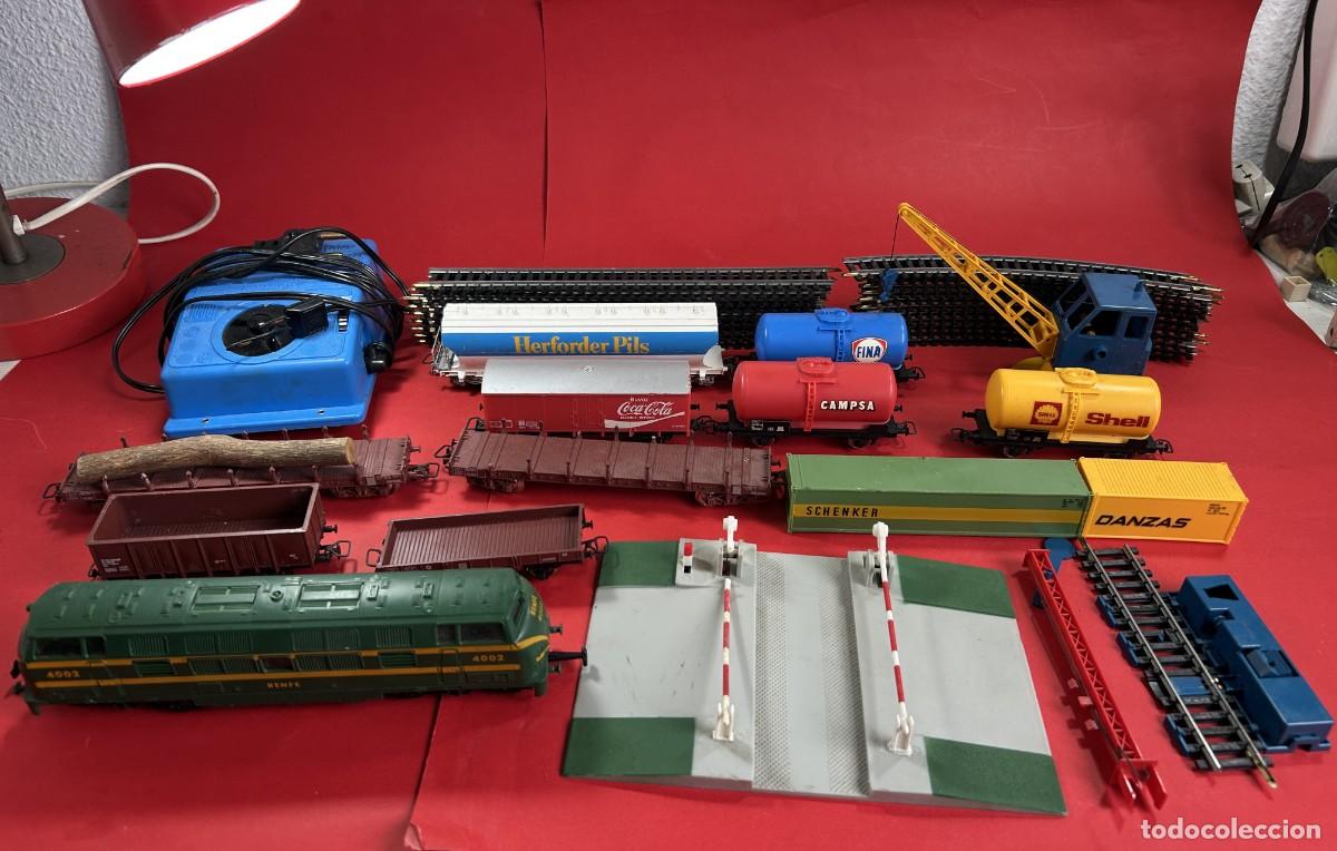 Trenes Escala: Tren Electrico Jouef Rico H0 - Maquina Renfe 4002 - Campsa Coca Cola Shell Fina