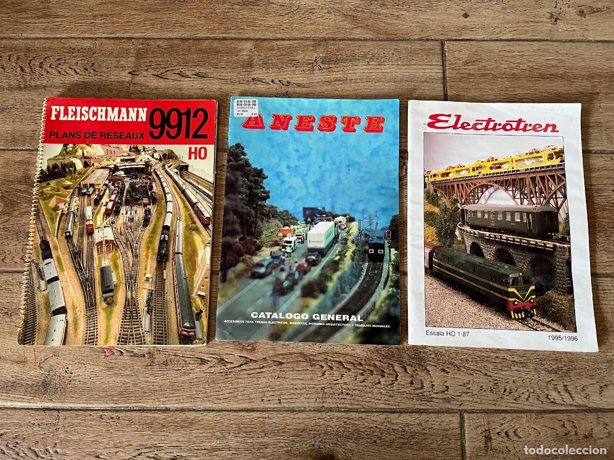 Trenes Escala: 3 ANTIGUOS CATALOGOS DE TRENES A ESCALA - ANESTE - ELECTROTREN 1995 - FLEISCHMANN 9912