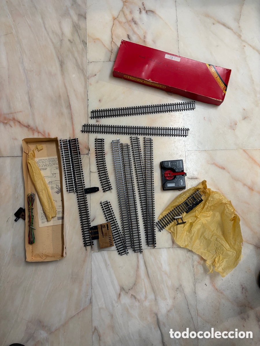 Modelleisenbahnen: Lote 2 rectas Vias de plastico HORNBY ELECTRIC