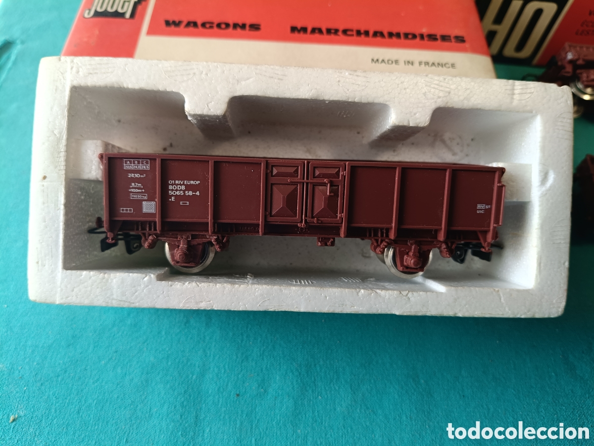 Trenes escala: Lote seis Vagones HO Jouef. - Foto 2