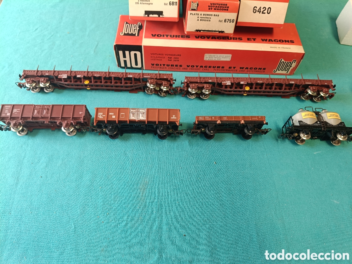 Trenes escala: Lote seis Vagones HO Jouef. - Foto 6