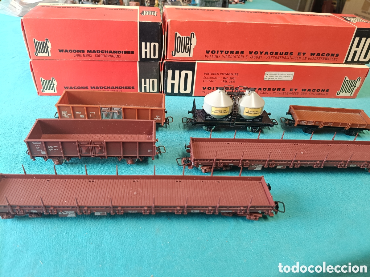 Trenes escala: Lote seis Vagones HO Jouef. - Foto 7
