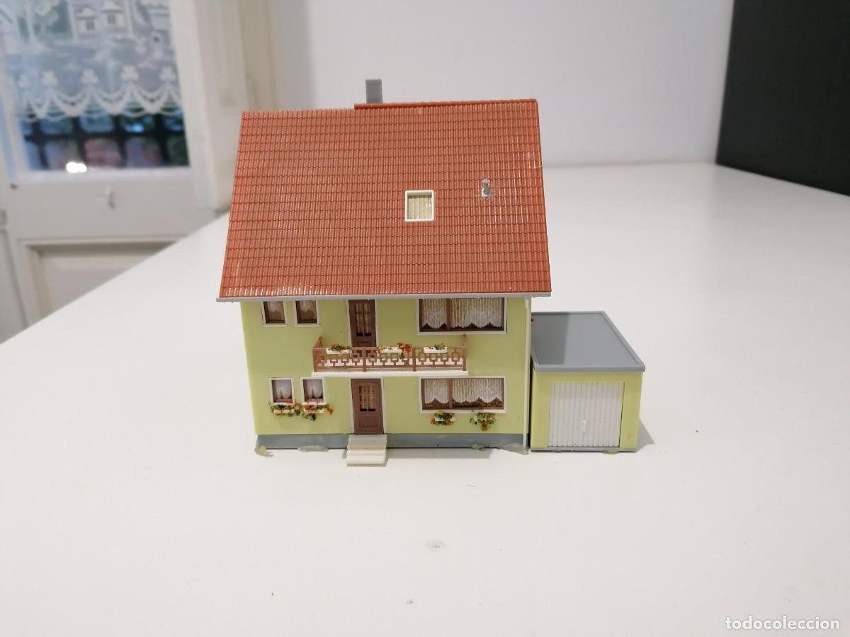 Trains &Eacute;chelle: Vollmer H0 Casa con Garaje para Maqueta de Tren Buen Estado