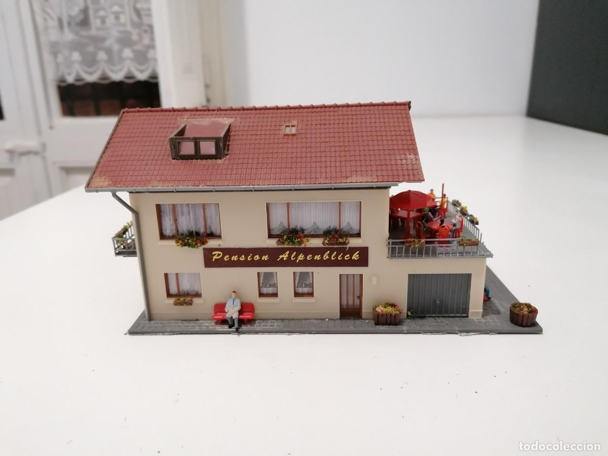 Trains &Eacute;chelle: Vollmer H0 Pensi&oacute;n con Terraza para Maqueta de Tren Buen Estado