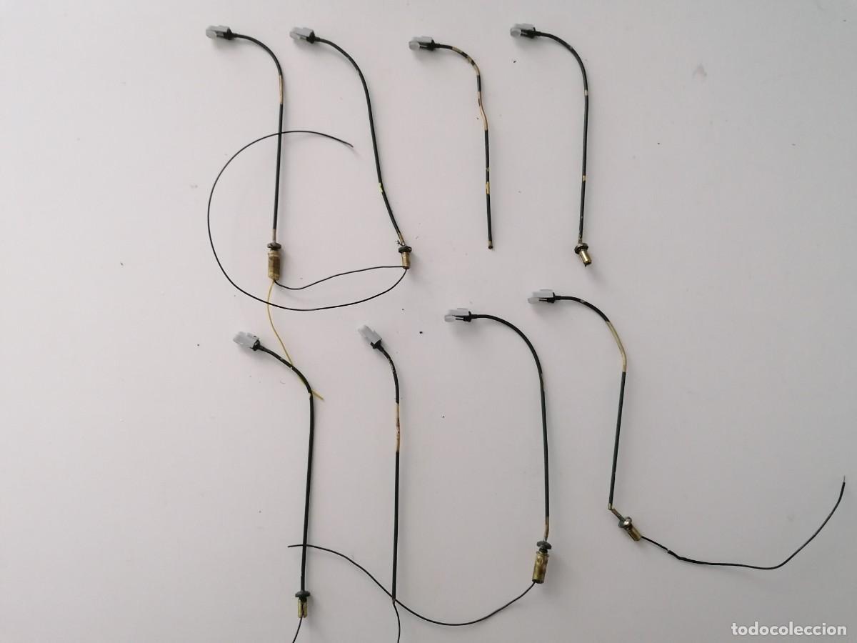 Trains &Eacute;chelle: Accesorios H0 Lote de 8 Farolas El&eacute;ctricas para Maqueta de Tren Buen Estado