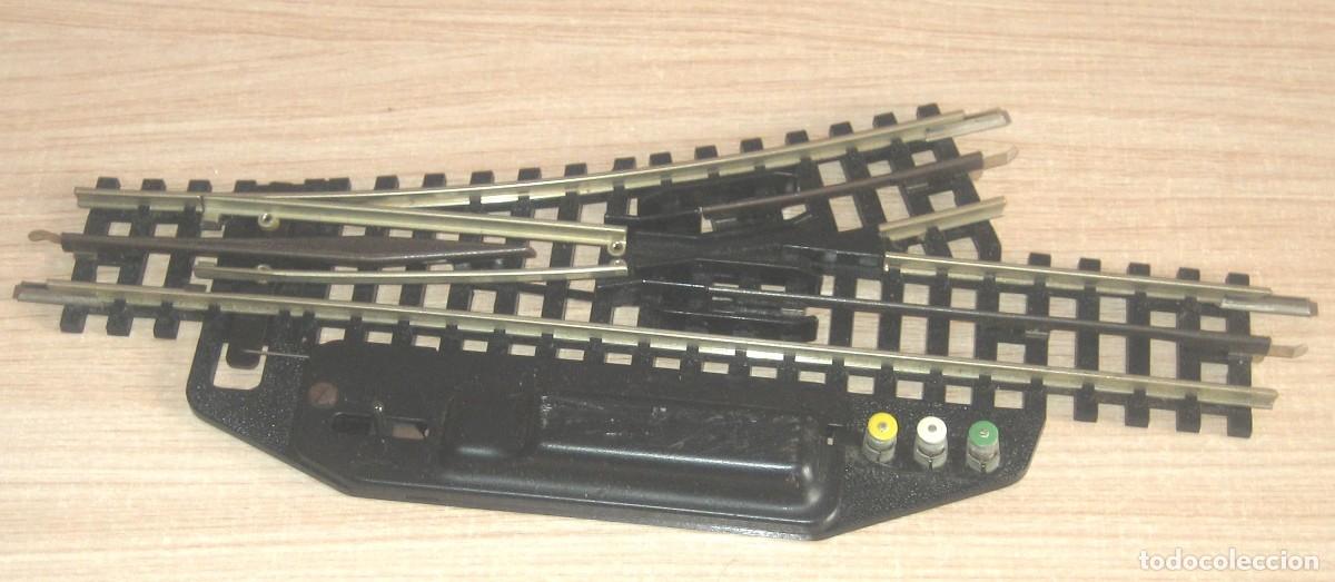 Modelleisenbahnen: TRIX EXPRESS ANTIGUOS DESV&Iacute;OS IZQUIERDA Y DERECHA CON ESQUEMA DE CONECTAR H0 REF 4361 Y 4362 EN BUEN