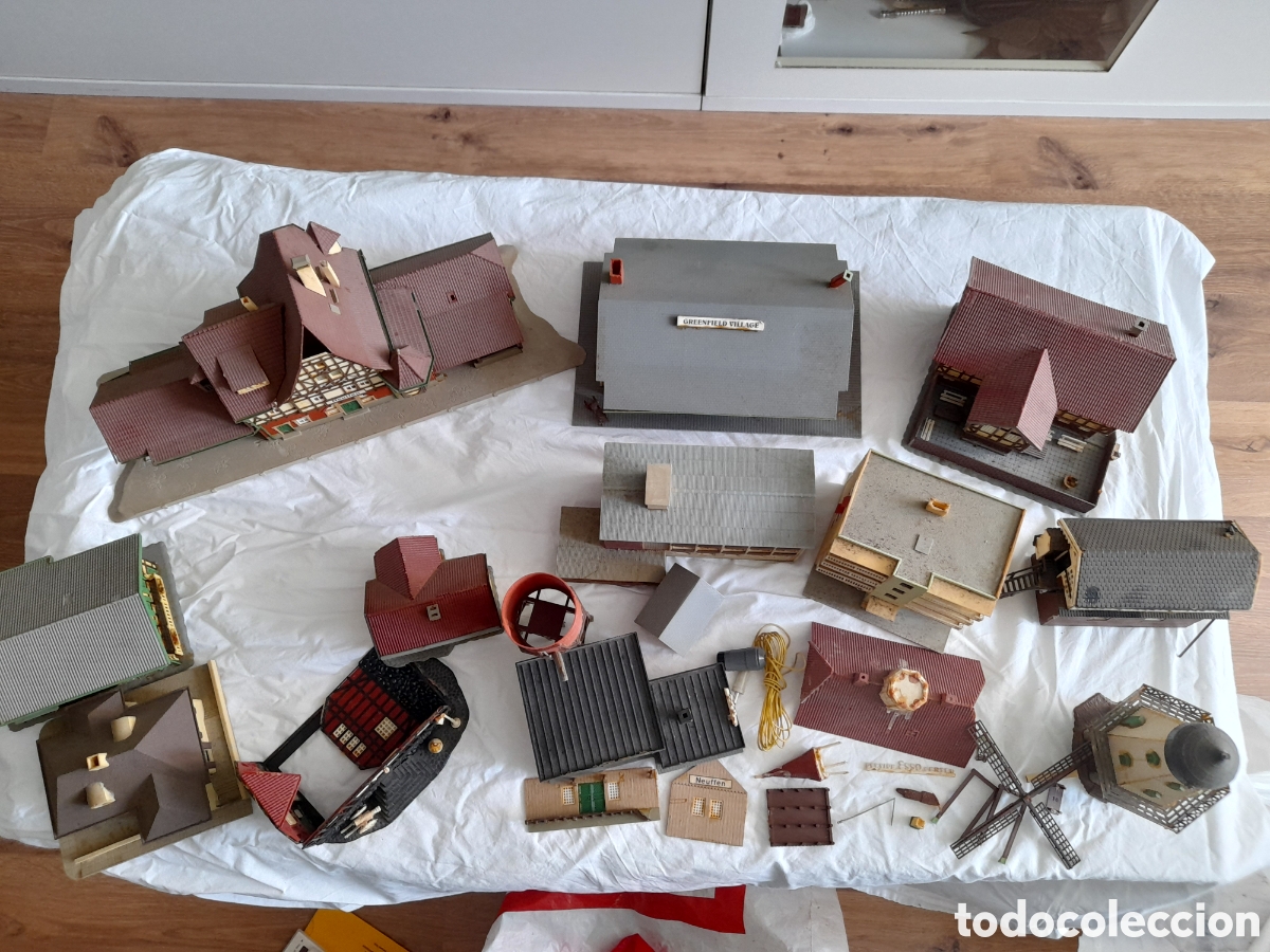 Trenes escala: SUPER LOTE DE CASAS, EDIFICIOS, PARA MAQUETAS DE TREN. VARIAS MARCAS - Foto 2