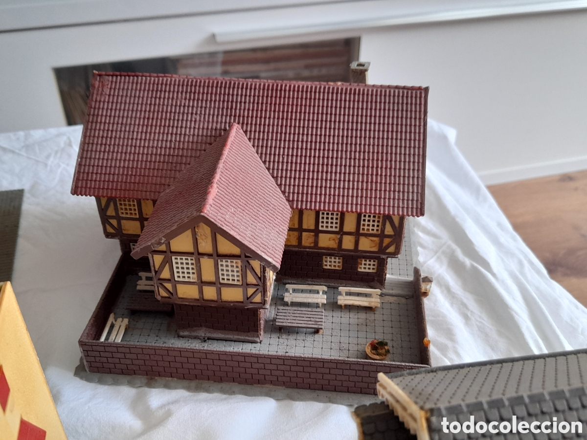 Trenes escala: SUPER LOTE DE CASAS, EDIFICIOS, PARA MAQUETAS DE TREN. VARIAS MARCAS - Foto 12