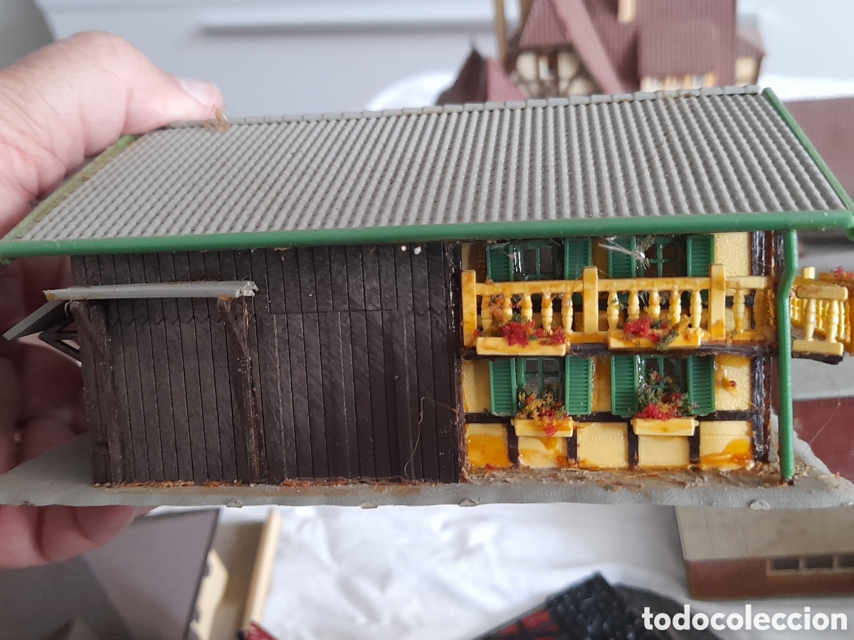 Trenes escala: SUPER LOTE DE CASAS, EDIFICIOS, PARA MAQUETAS DE TREN. VARIAS MARCAS - Foto 15