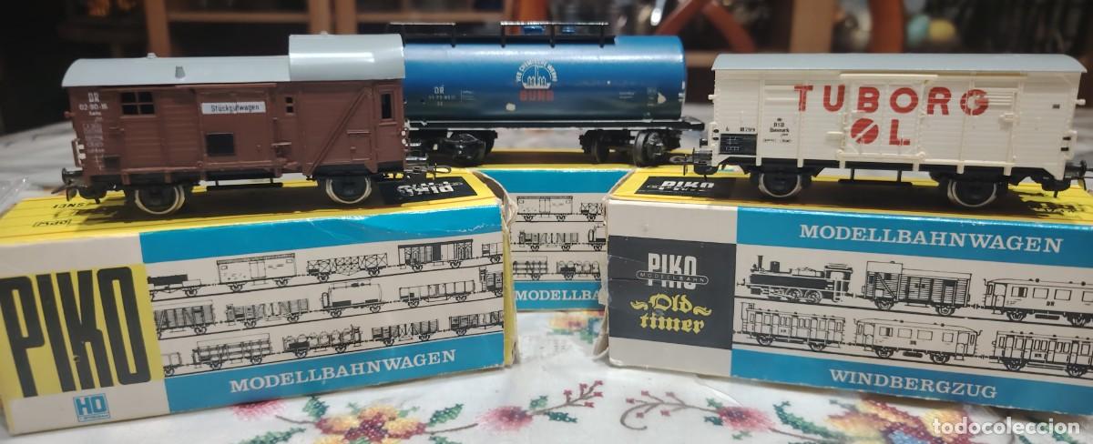 Modelleisenbahnen: ANTIGUO LOTE DE VAGONES PIKO EN CAJA ORIGINALES