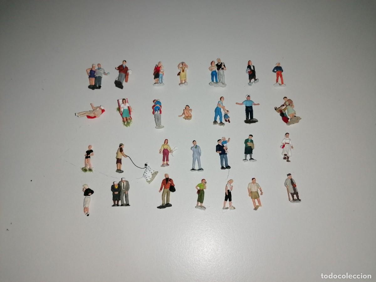 Trenes Escala: Accesorios H0 Lote de 28 Personajes para Maqueta de Tren Buen Estado