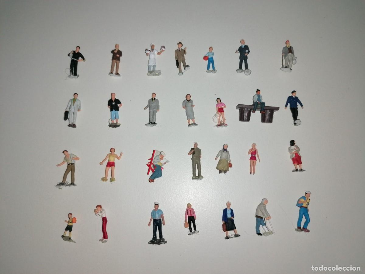 Trenes Escala: Accesorios H0 Lote de 28 Personajes para Maqueta de Tren Buen Estado