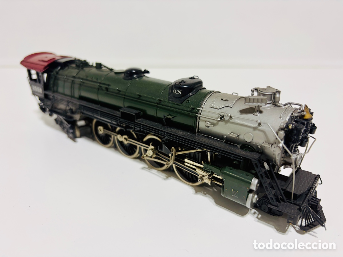 Trenes Escala: Locomotora vapor TENSHODO escala HO Great Northern Brass / lat&oacute;n GN S-2 4-8-4 #2588