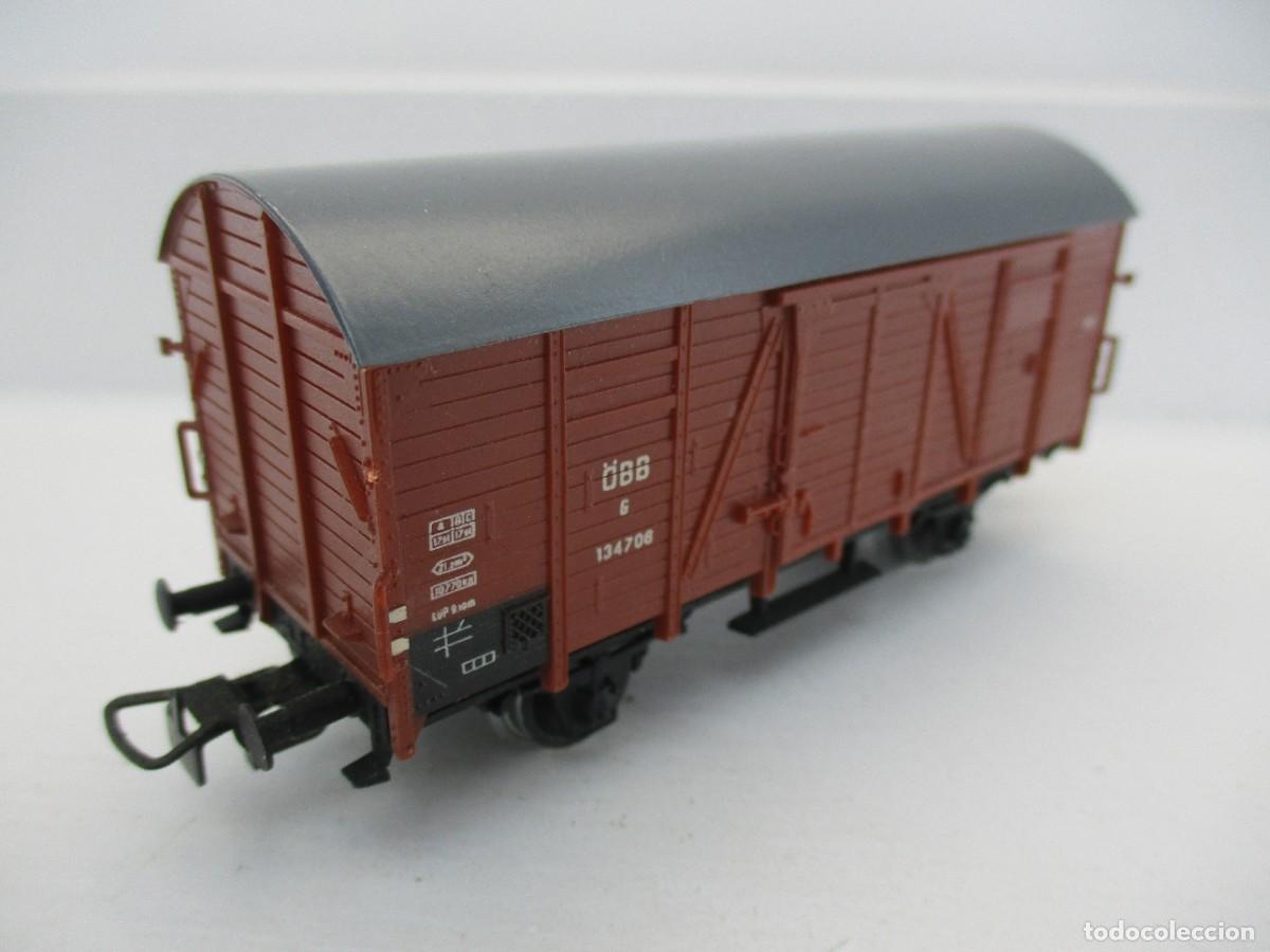 Trenes escala: VAGON MERCANCIA ESCALA HO REF AD - Foto 2