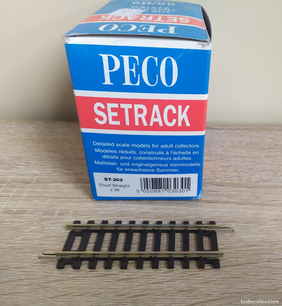 Trenes Escala: PECO en escala H0, 15 v&iacute;as rectas de 79 mm, referencia ST-202. &iexcl; A ESTRENAR !