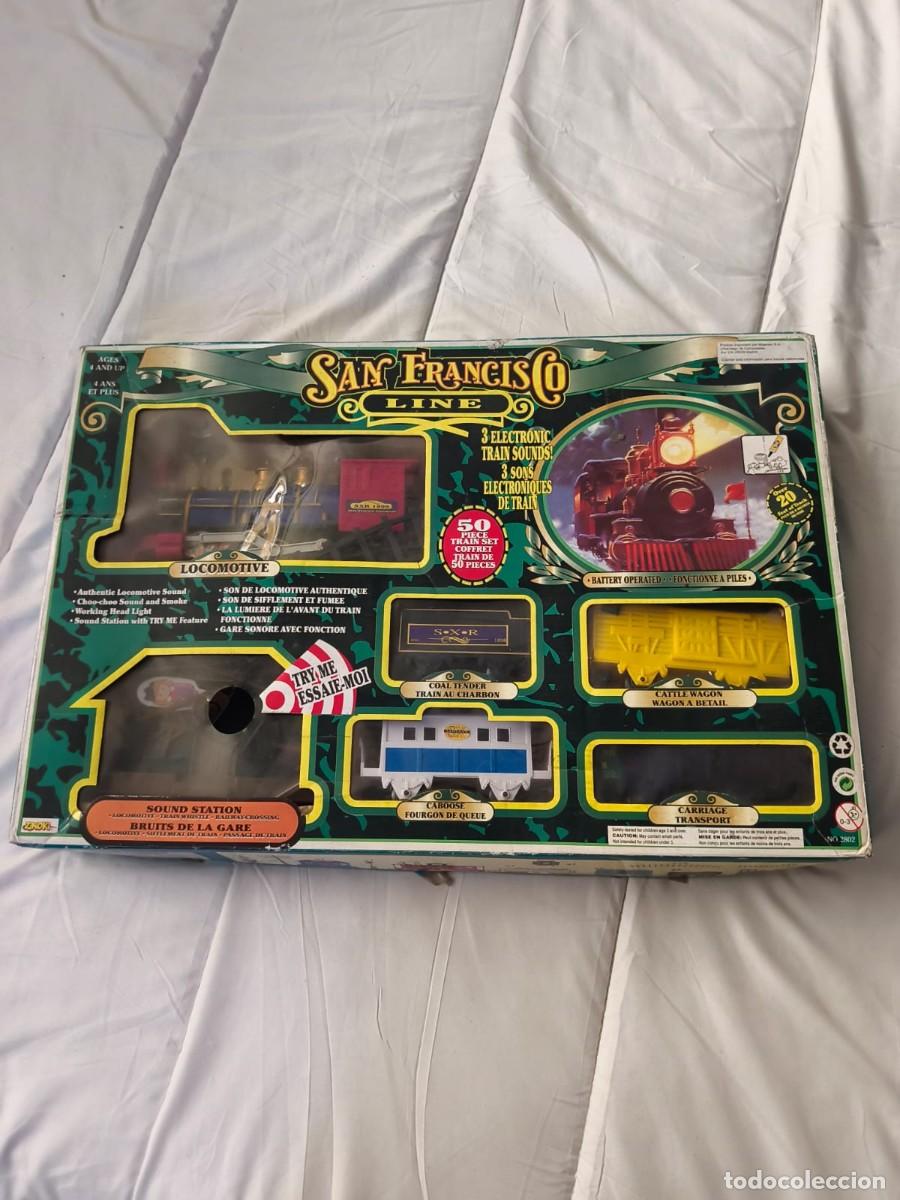 Trenes Escala: San Francisco Line. Sinoki . Tren electr&oacute;nico de 50 piezas con luz y sonido. Caja original