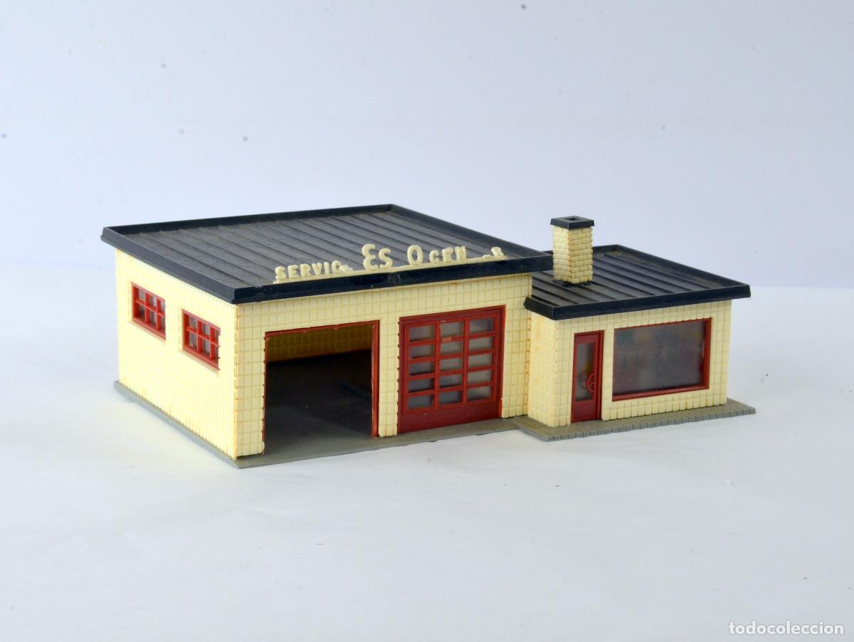 Trenes Escala: Heljan Edificio Escala H0 1:87 Gasolinera para Arreglar