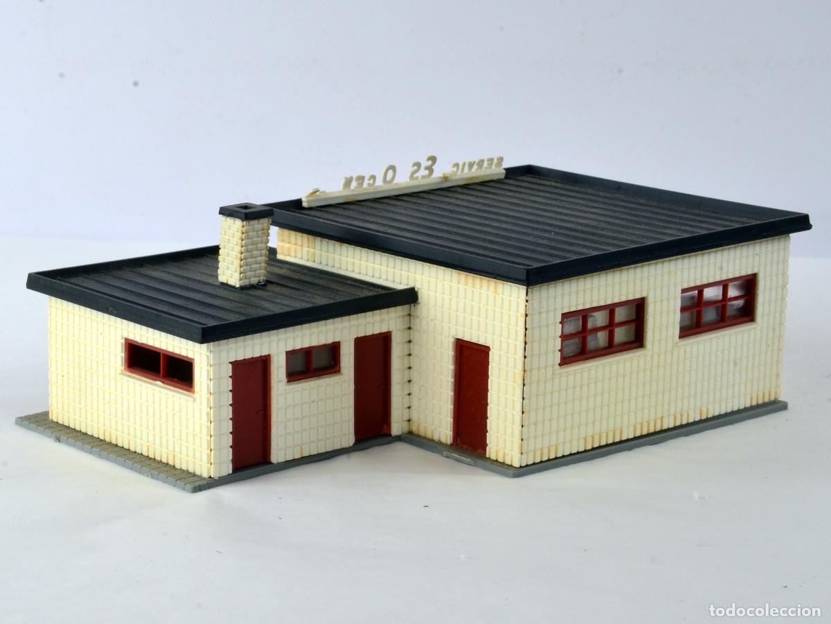 Trenes escala: Heljan Edificio Escala H0 1:87 Gasolinera para Arreglar - Foto 3