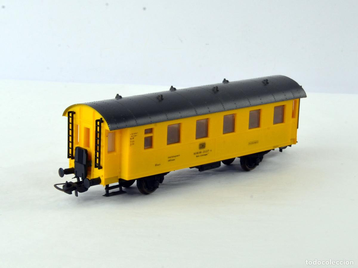 Trenes Escala: Prefo Trenes Escala H0 Vag&oacute;n de Obras Licencia Piko con Caja Original RDA DDR